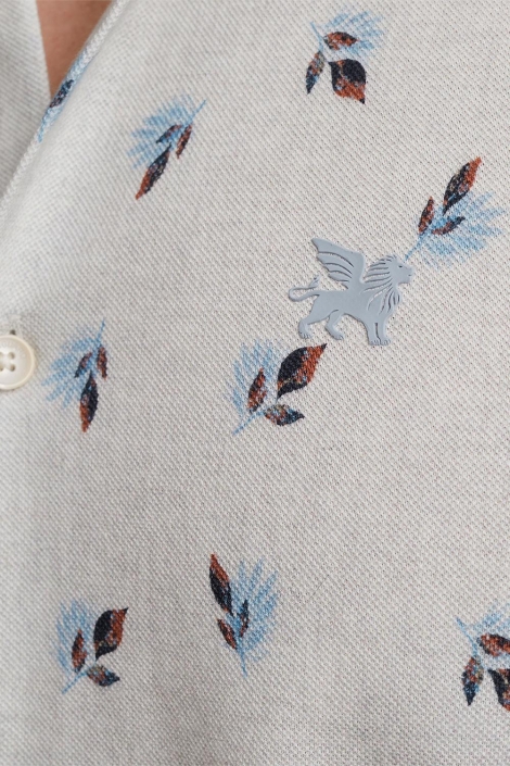Vanguard short sleeve shirt print at pique
